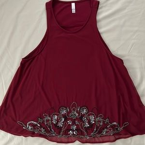 Xhilaration Sleeveless Sequined Top
